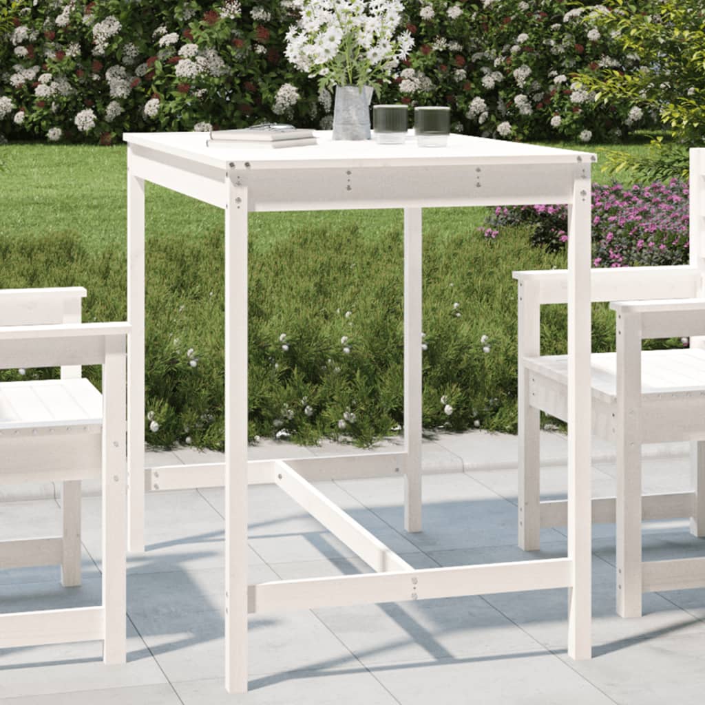 Garden Table Solid Wood Pine