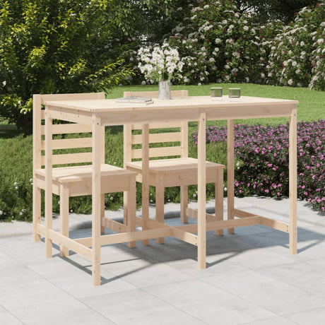 Garden Table Solid Wood Pine