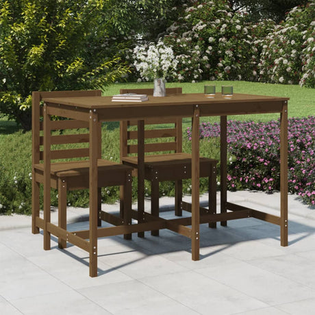 Garden Table Solid Wood Pine