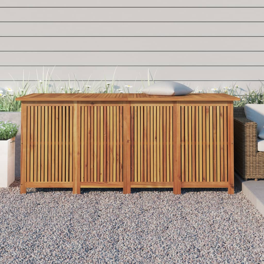 Garden Storage Box Solid Wood Acacia