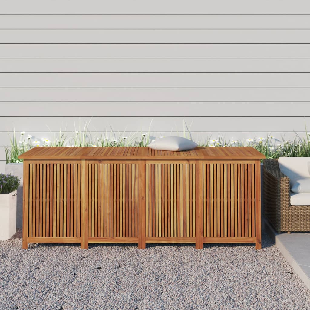 Garden Storage Box Solid Wood Acacia