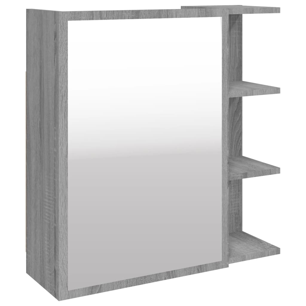 Bathroom Mirror Cabinet 62.5X20.5X64 Cm Engineered Wood