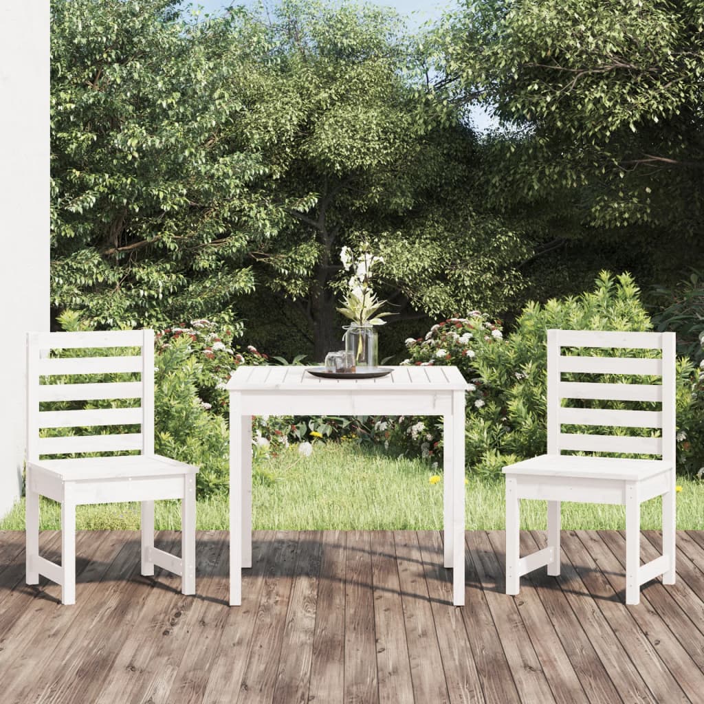 3 Piece Garden Bistro Set Solid Wood Douglas