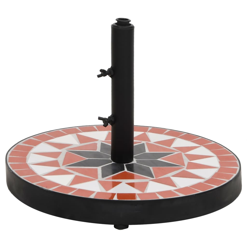 Parasol Base Terracotta And White 12 Kg