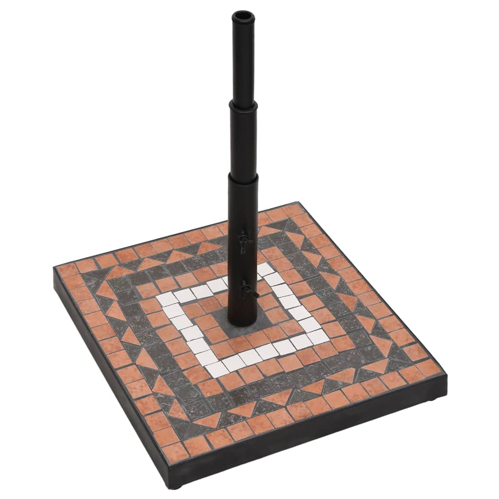 Parasol Base Terracotta And White 12 Kg