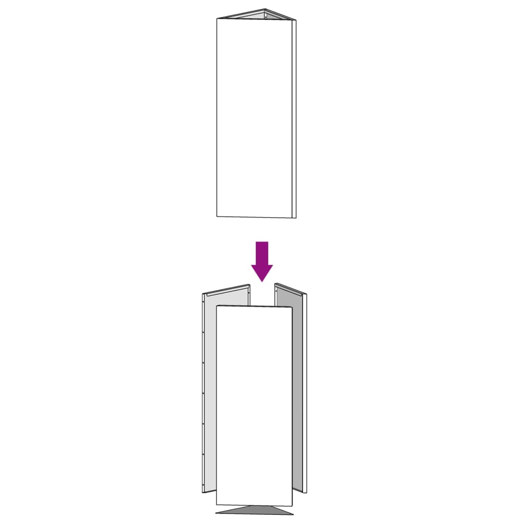 Garden Planter 30X26X75 Cm Corten Steel