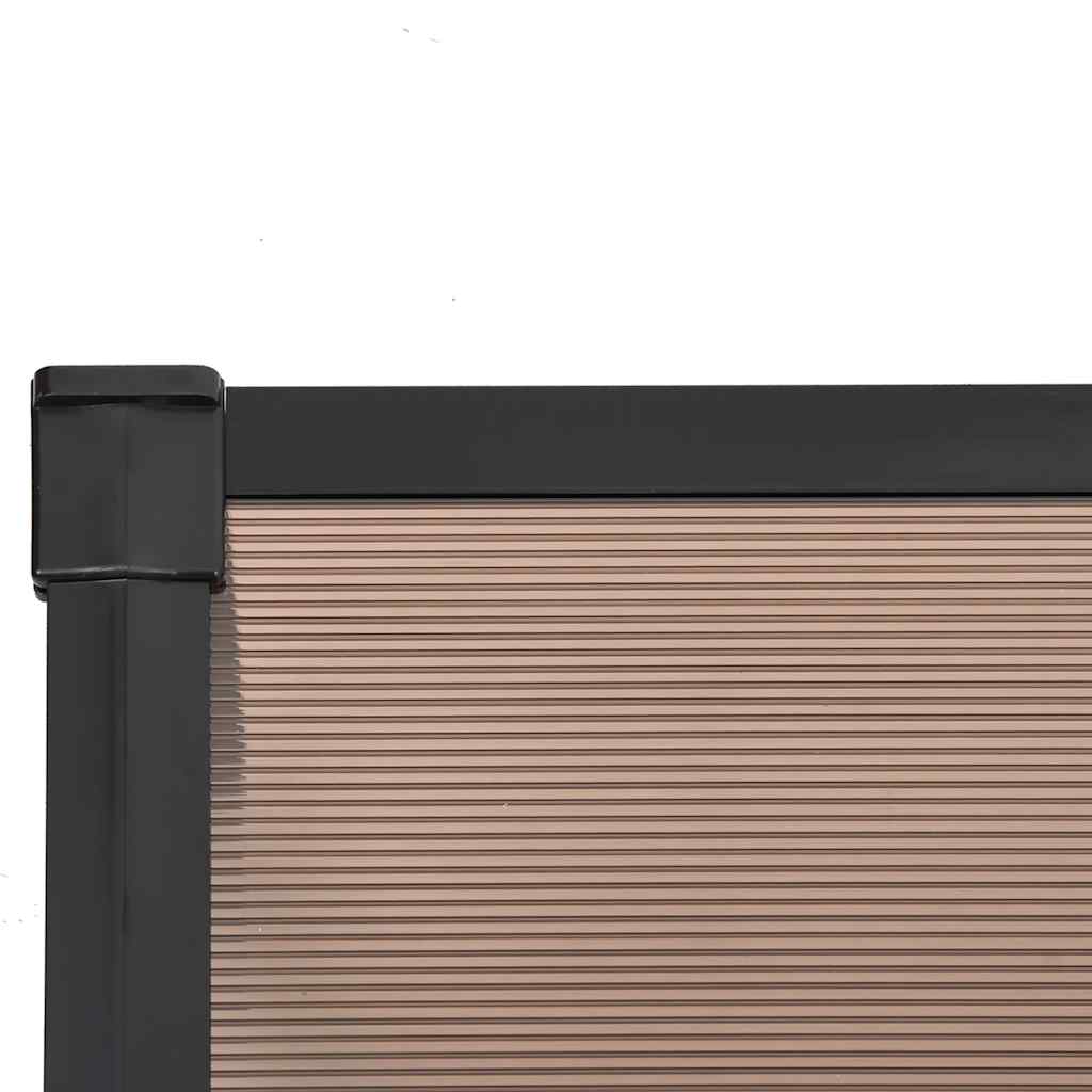 Door Canopy Black Polycarbonate
