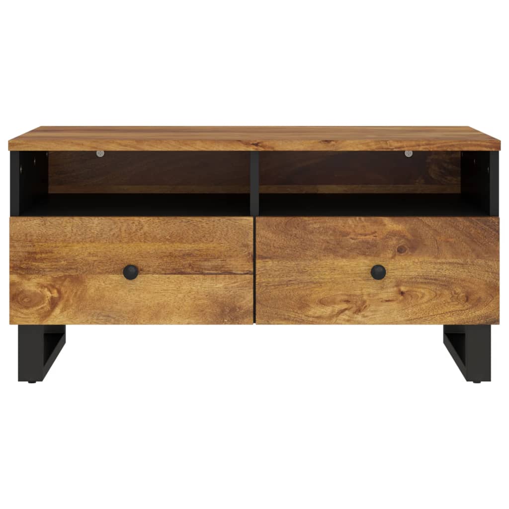 Coffee Table 80X54X40 Cm Solid Wood Mango&Engineered Wood