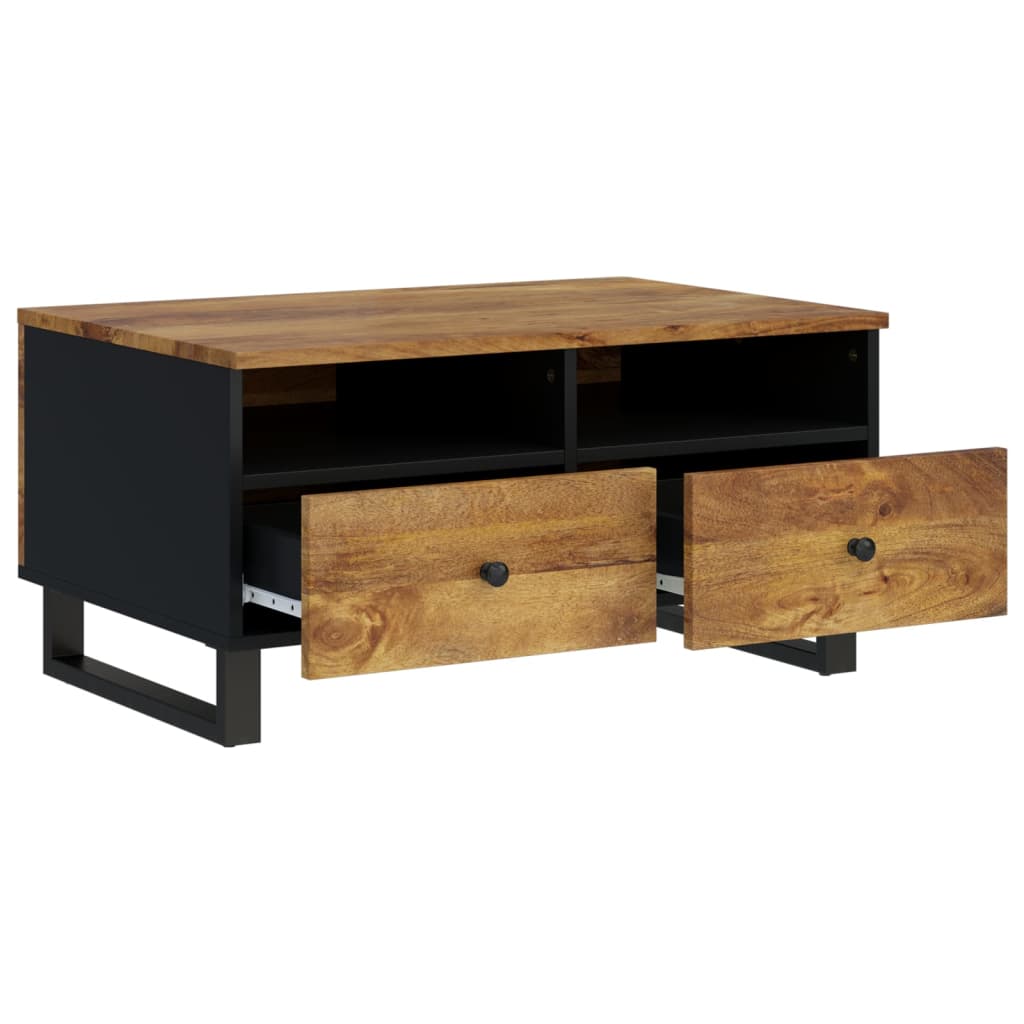 Coffee Table 80X54X40 Cm Solid Wood Mango&Engineered Wood