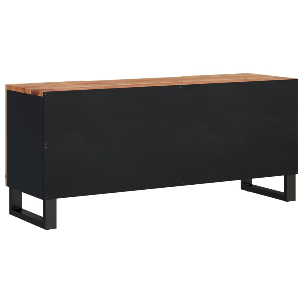 Tv Cabinet 105X33.5X46 Cm Solid Wood Acacia&Engineered Wood