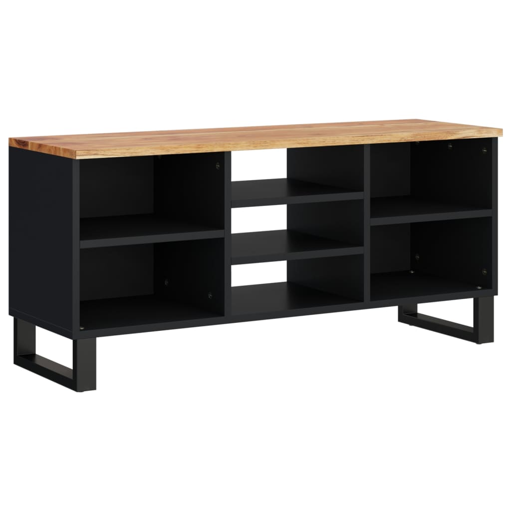 Tv Cabinet 100X33X46 Cm Solid Wood Acacia&Engineered Wood