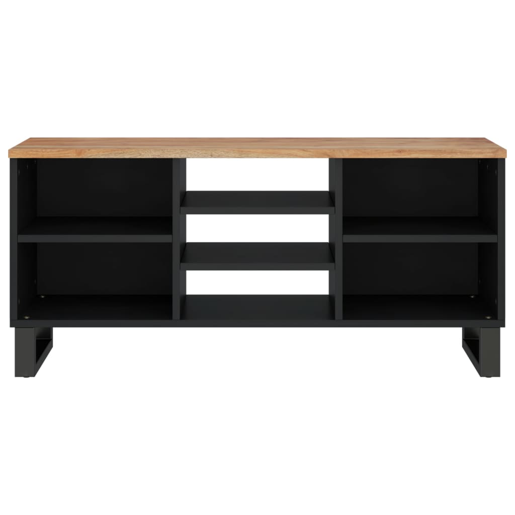 Tv Cabinet 100X33X46 Cm Solid Wood Acacia&Engineered Wood
