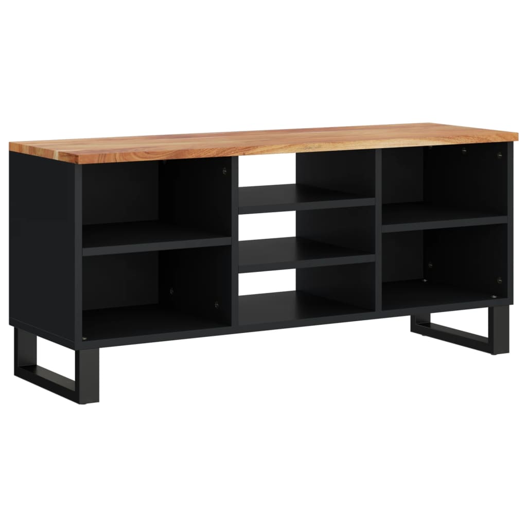 Tv Cabinet 100X33X46 Cm Solid Wood Acacia&Engineered Wood