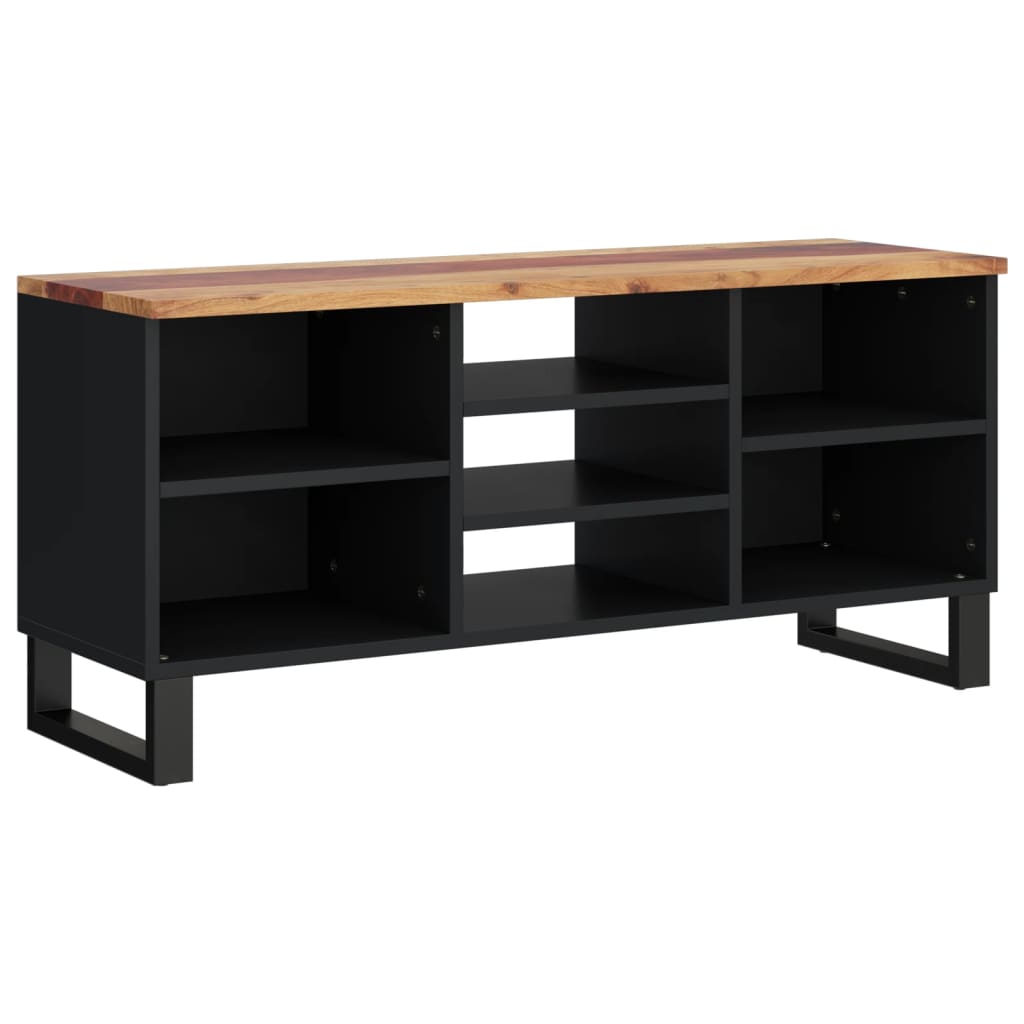 Tv Cabinet 100X33X46 Cm Solid Wood Acacia&Engineered Wood