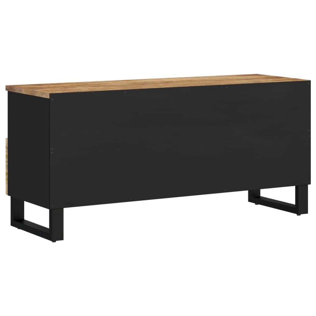 Tv Cabinet 100X33X46 Cm Solid Wood Mango And Engineered Wood