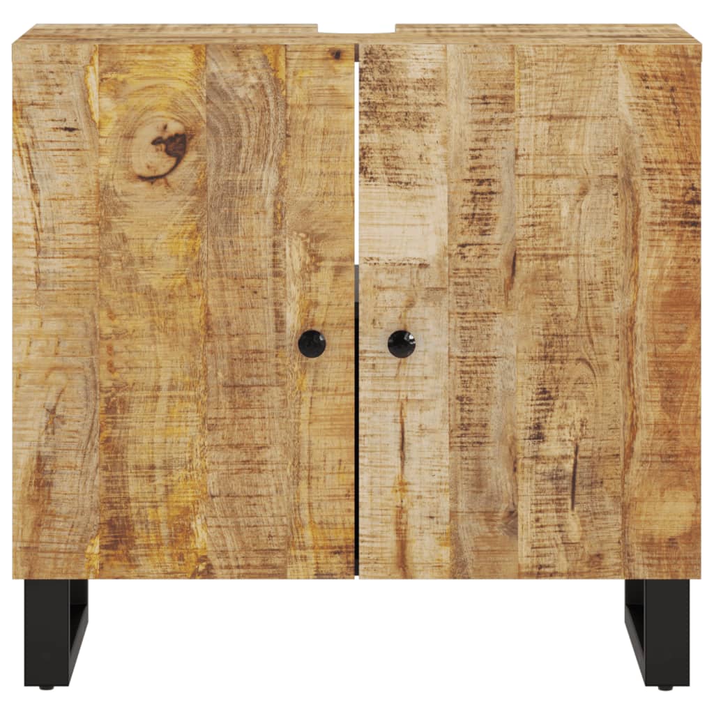Sink Cabinet 62X33X58 Cm Solid Wood Mango And Engineered Wood