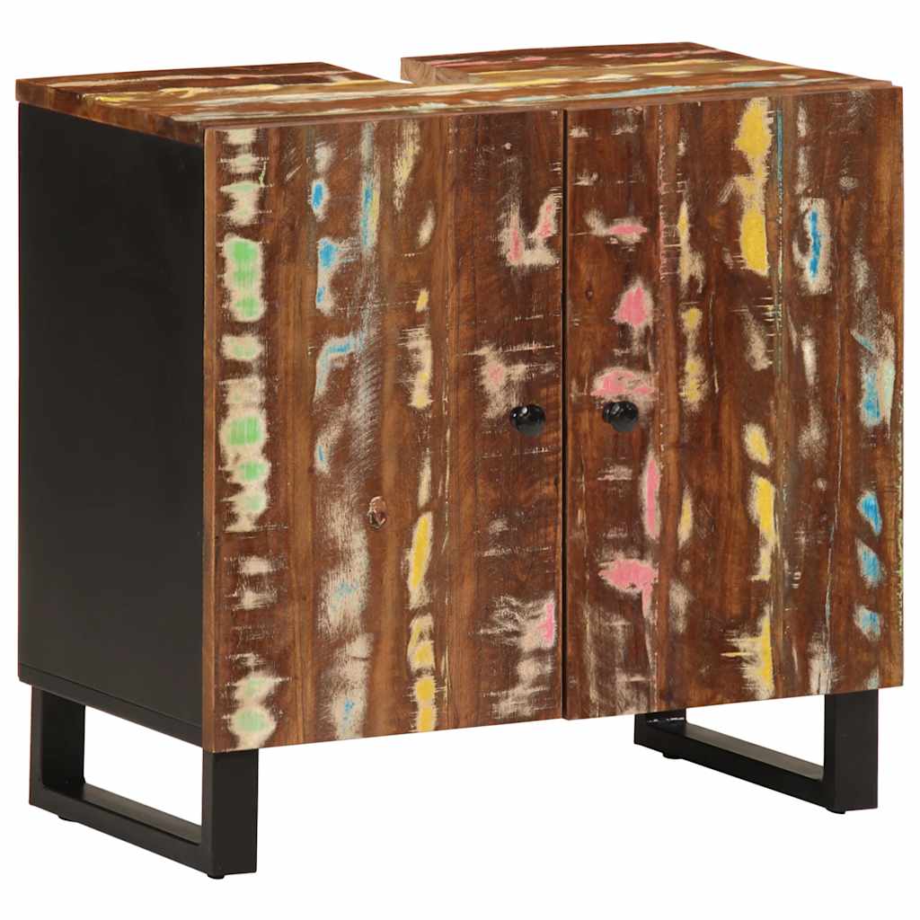 Sink Cabinet 62X33X58 Cm Solid Wood Mango And Engineered Wood