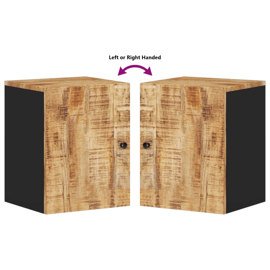 Bathroom Wall Cabinet 38X33X48 Cm Solid Wood Mango