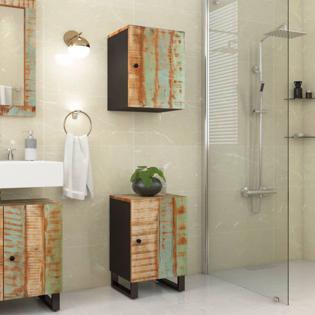 Bathroom Cabinet 38X33X58 Cm Solid Wood Mango
