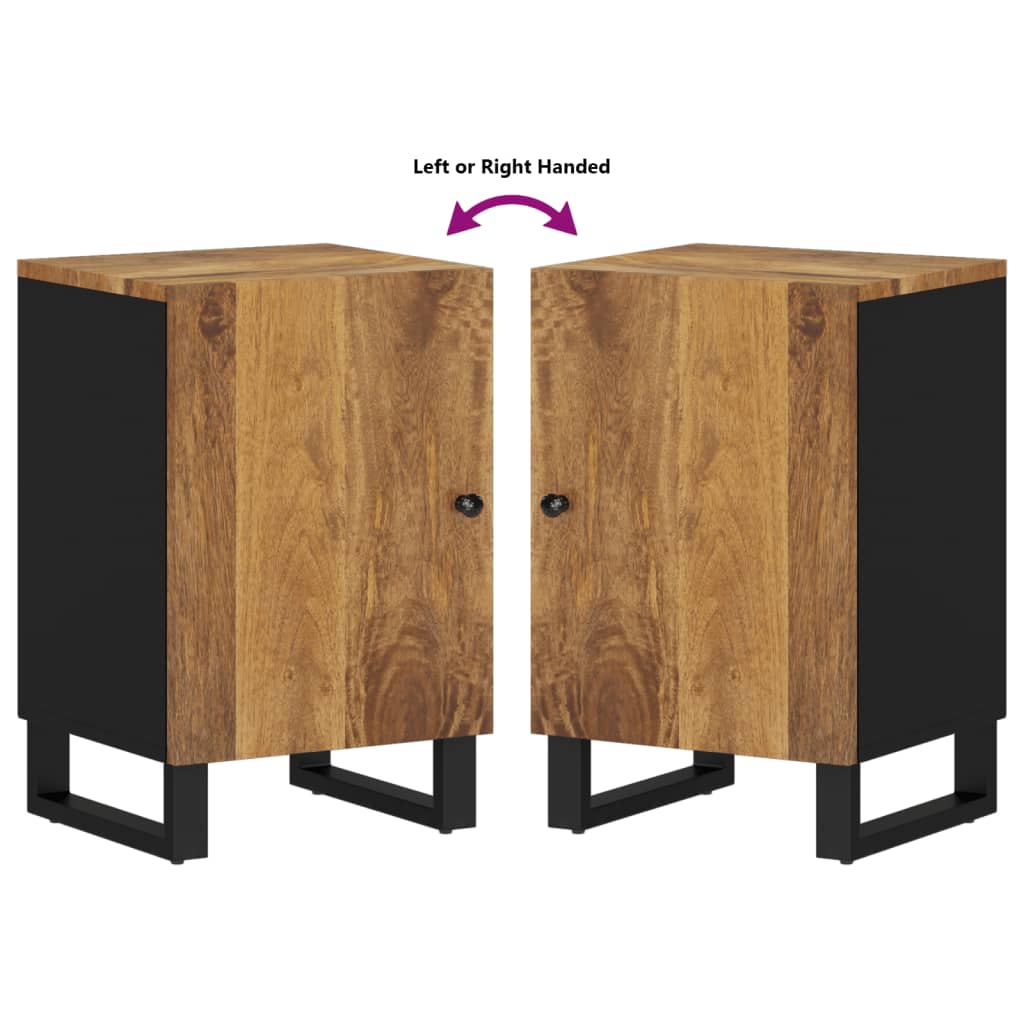 Bathroom Cabinet 38X33X58 Cm Solid Wood Mango