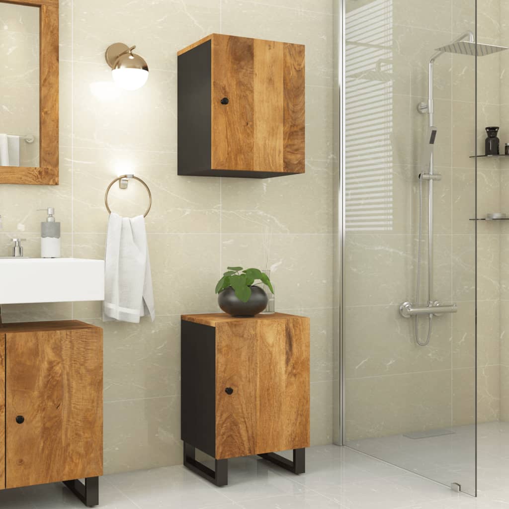 Bathroom Cabinet 38X33X58 Cm Solid Wood Mango
