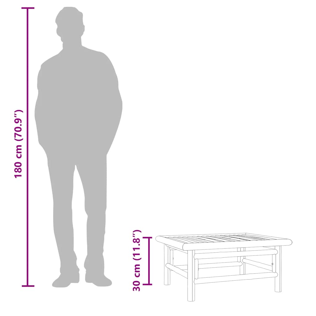 Garden 65X55X30 Cm Bamboo