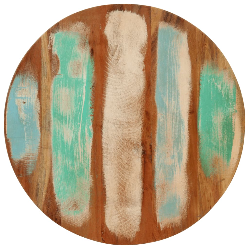 Coffee Table Ø50X35 Cm Solid Wood Reclaimed And Steel