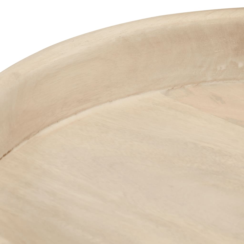 Round Coffee Tables 3 Pcs Solid Wood Mango