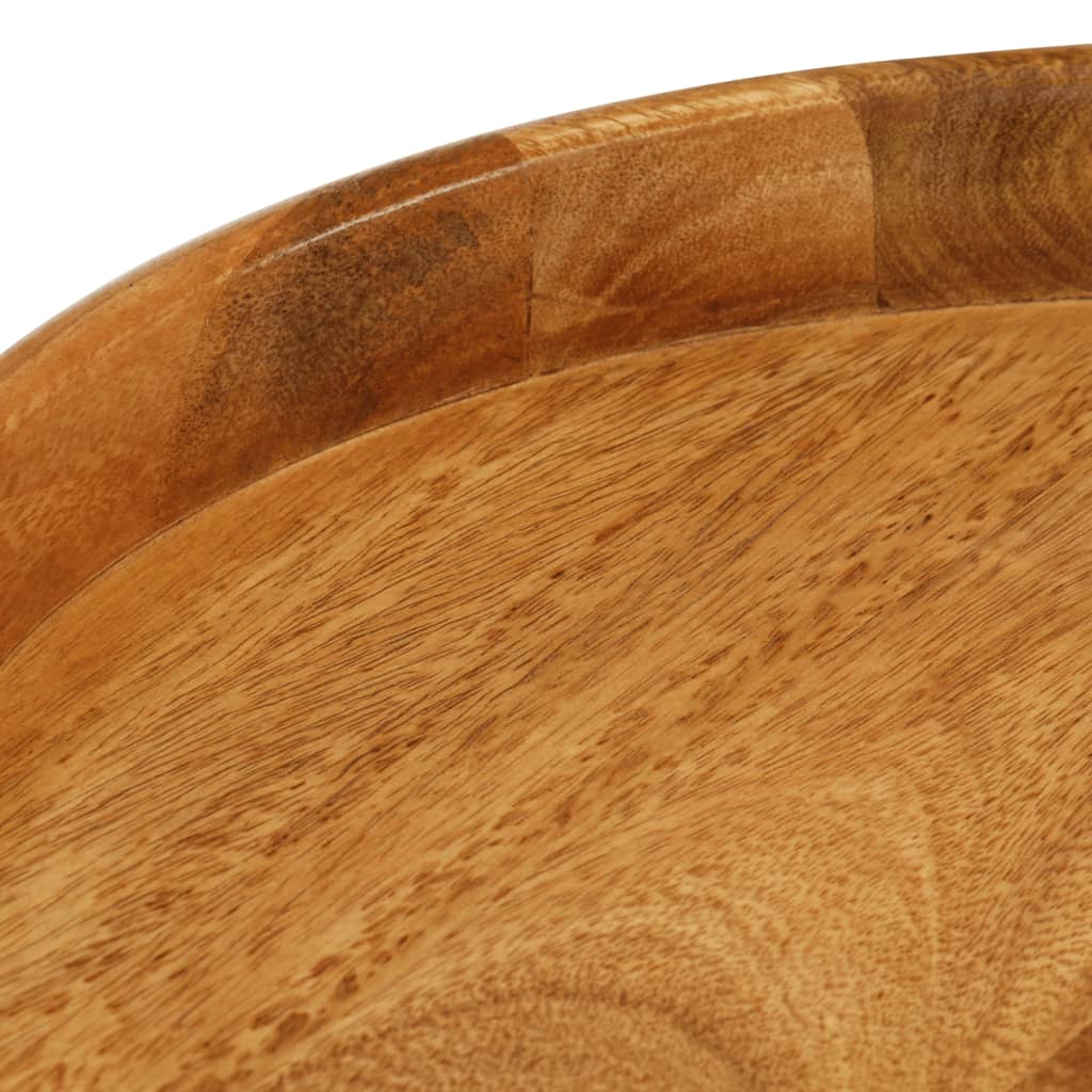 Round Coffee Tables 3 Pcs Solid Wood Mango