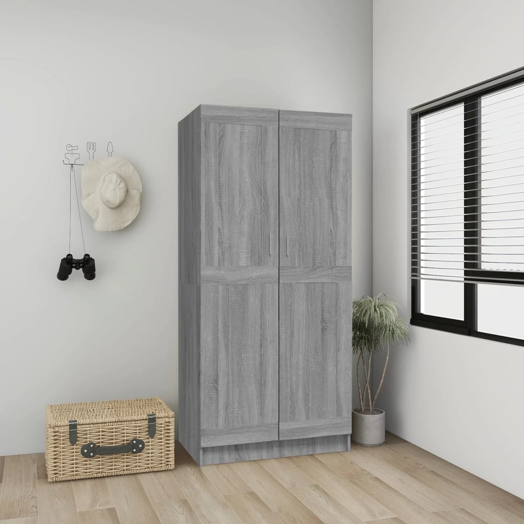 Wardrobe 82.5X51.5X180 Cm Engineered Wood