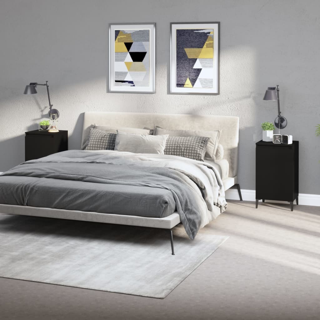 Bedside Cabinet 40X35X70 Cm Engineered Wood