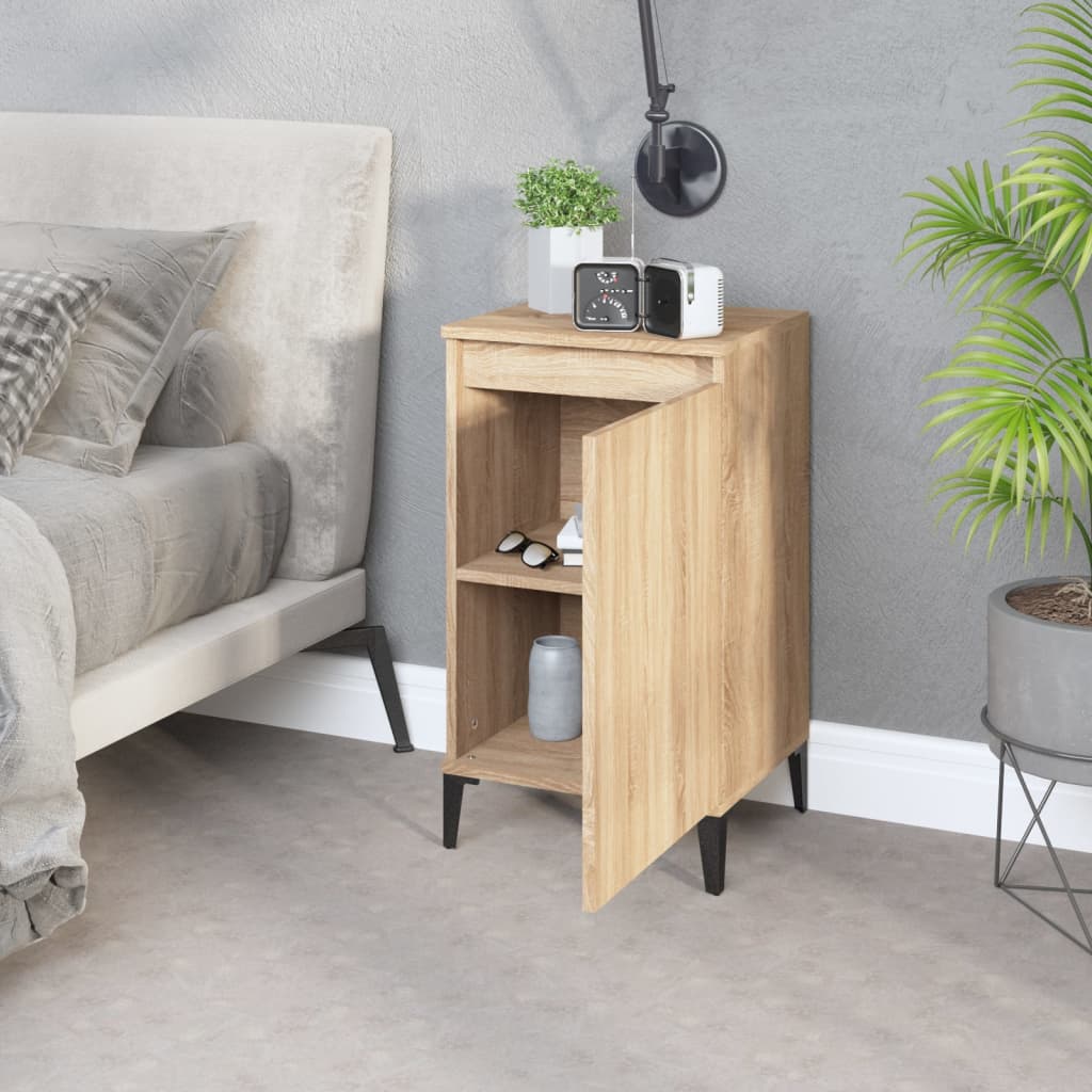 Bedside Cabinet 40X35X70 Cm Engineered Wood