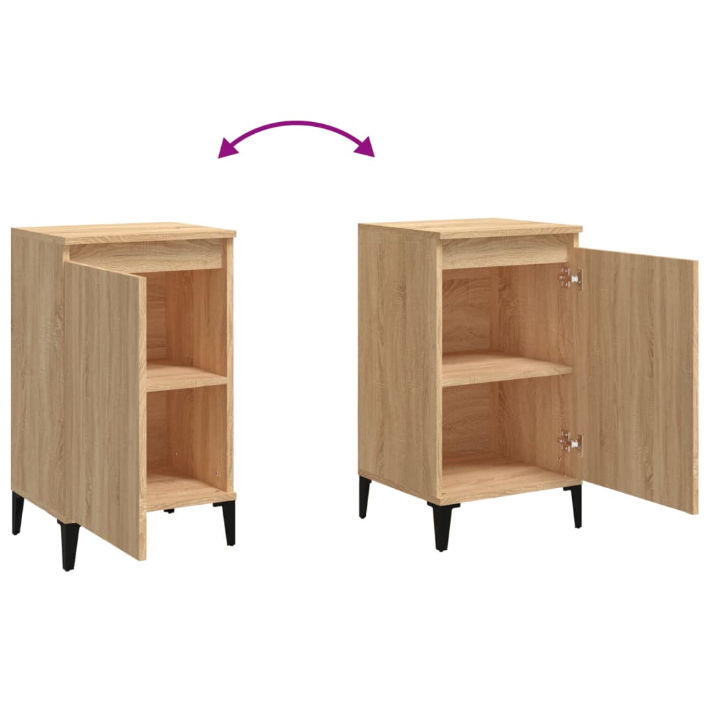 Bedside Cabinet 40X35X70 Cm Engineered Wood
