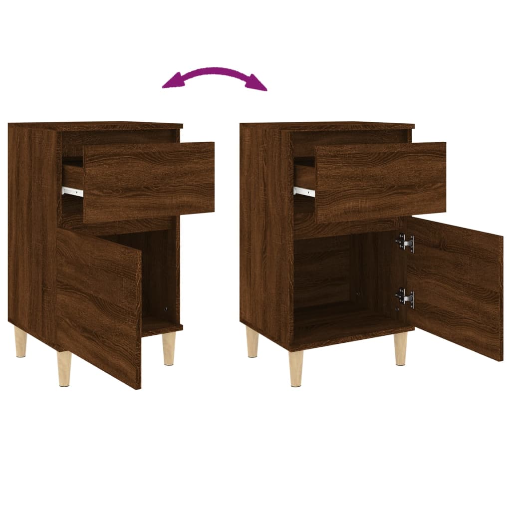Bedside Cabinets 2 Pcs 40X35X70 Cm