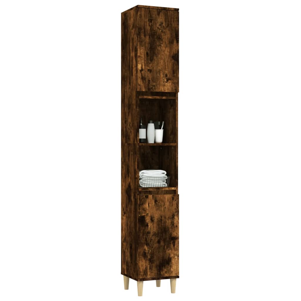 Bathroom Cabinet 30X30X190 Cm Engineered Wood