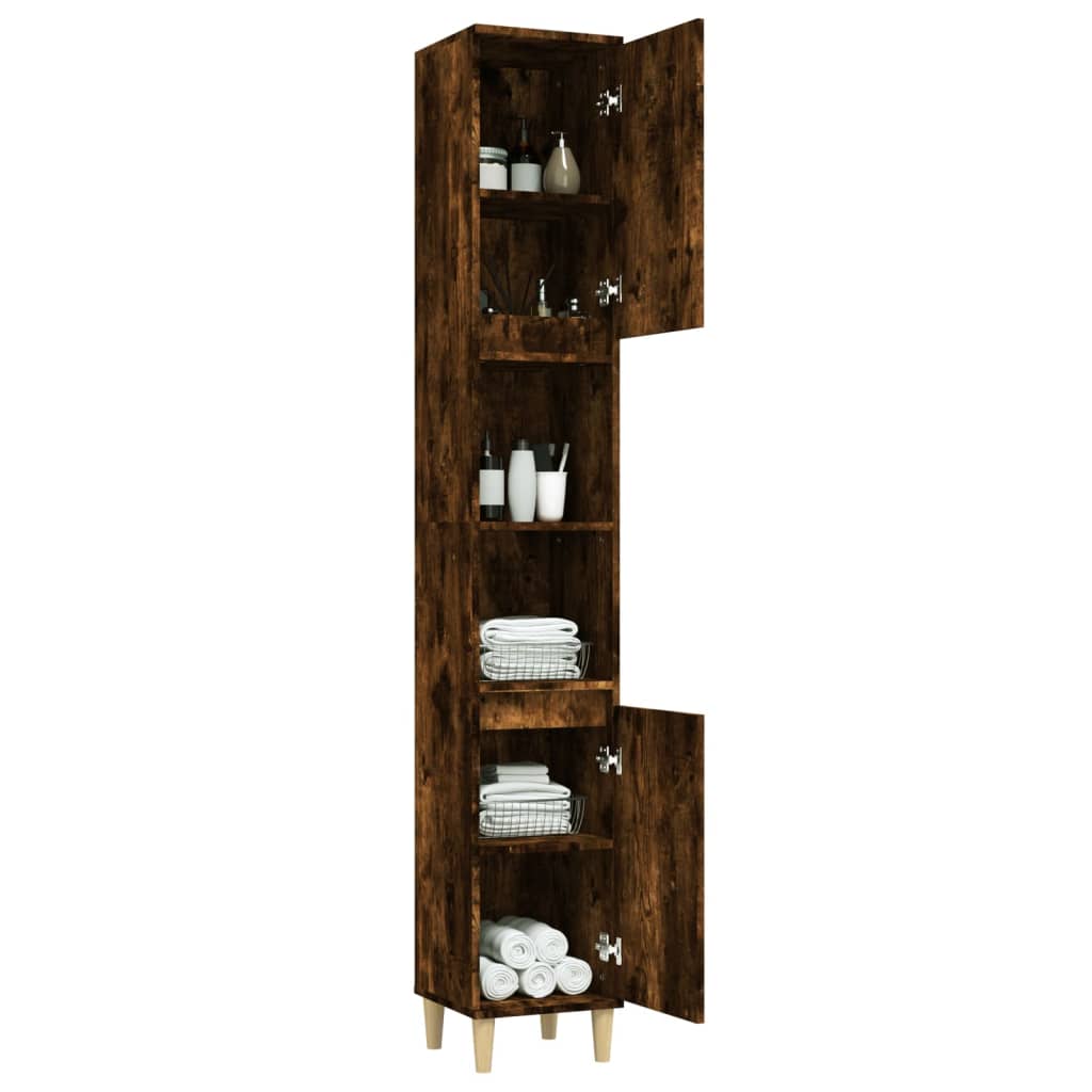 Bathroom Cabinet 30X30X190 Cm Engineered Wood