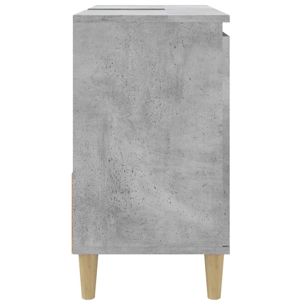 Bathroom Cabinet Concrete 65X33X60 Cm Engineered Wood