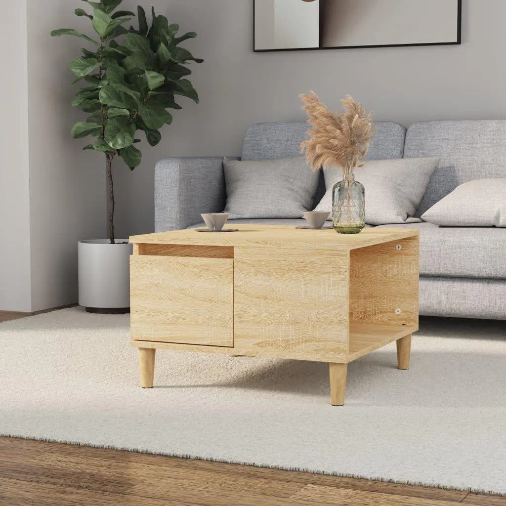 Coffee Table 55X55X36.5 Cm Engineered Wood