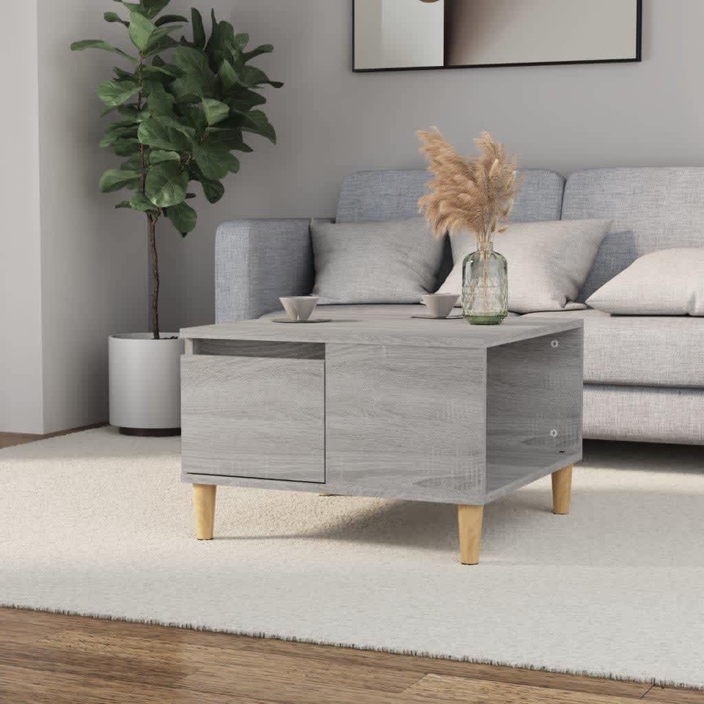 Coffee Table 55X55X36.5 Cm Engineered Wood