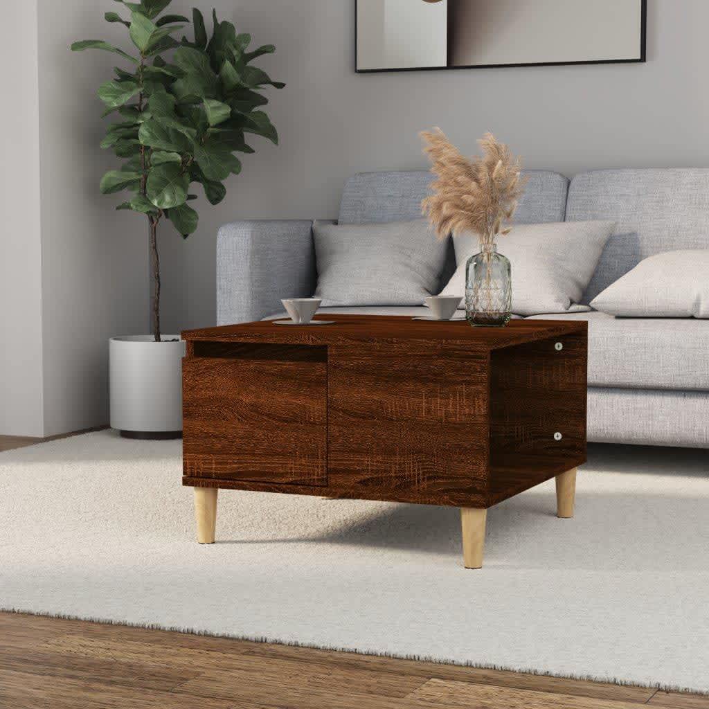 Coffee Table 55X55X36.5 Cm Engineered Wood