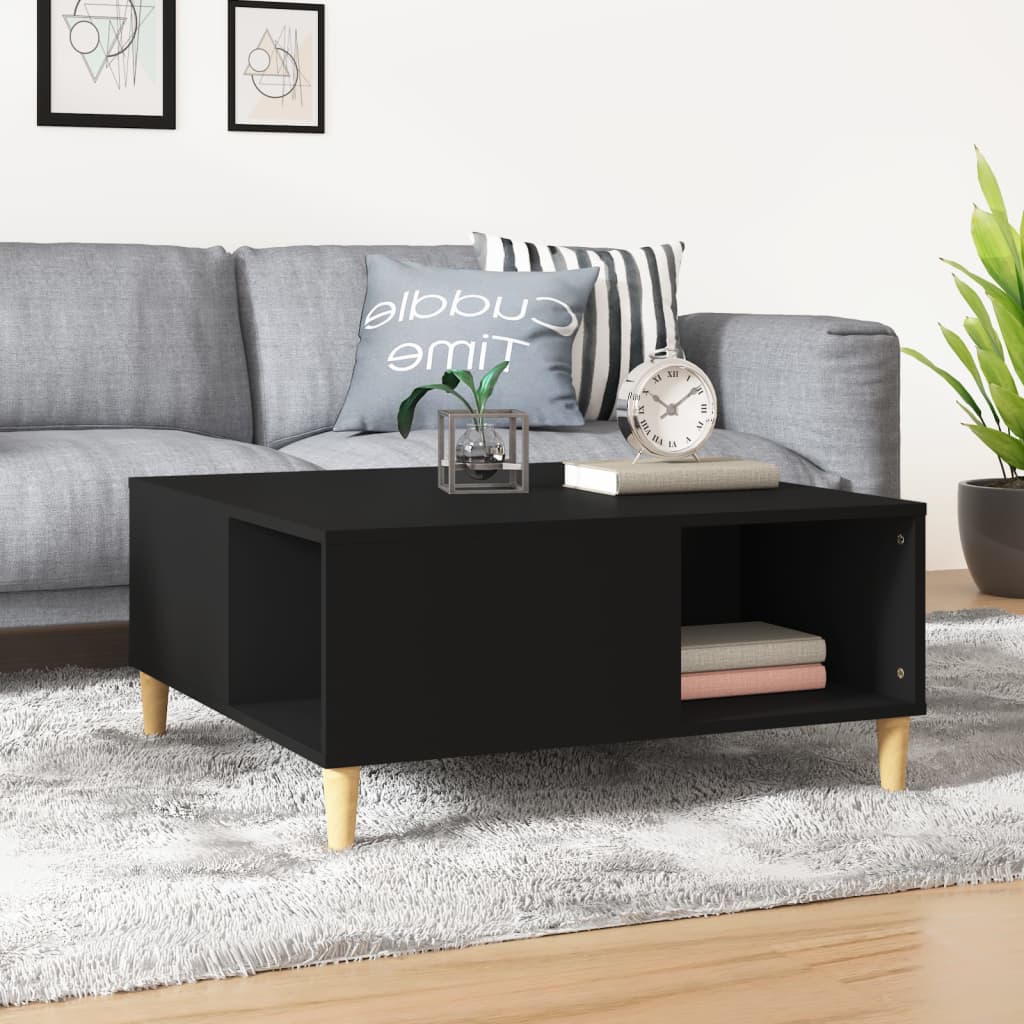 Coffee Table 80X80X36.5 Cm Engineered Wood