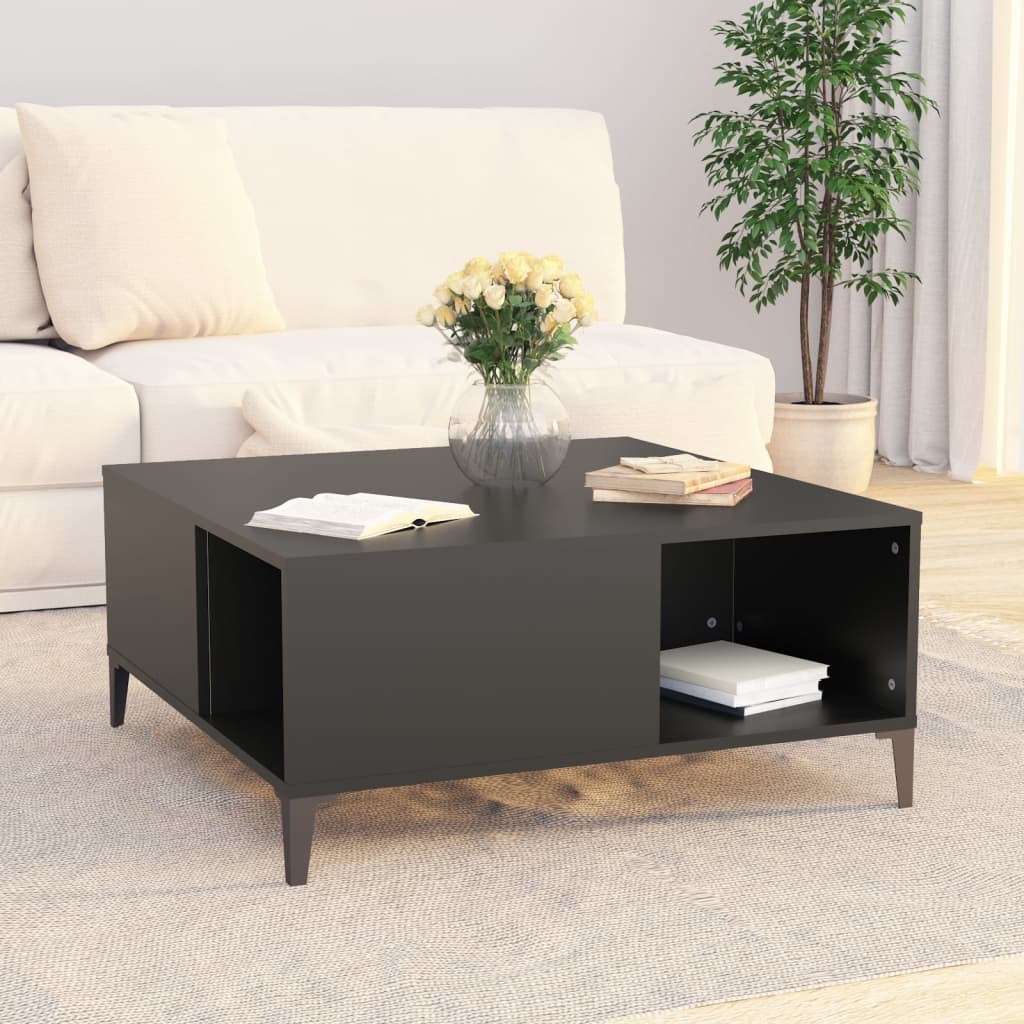 Coffee Table 80X80X36.5 Cm Engineered Wood
