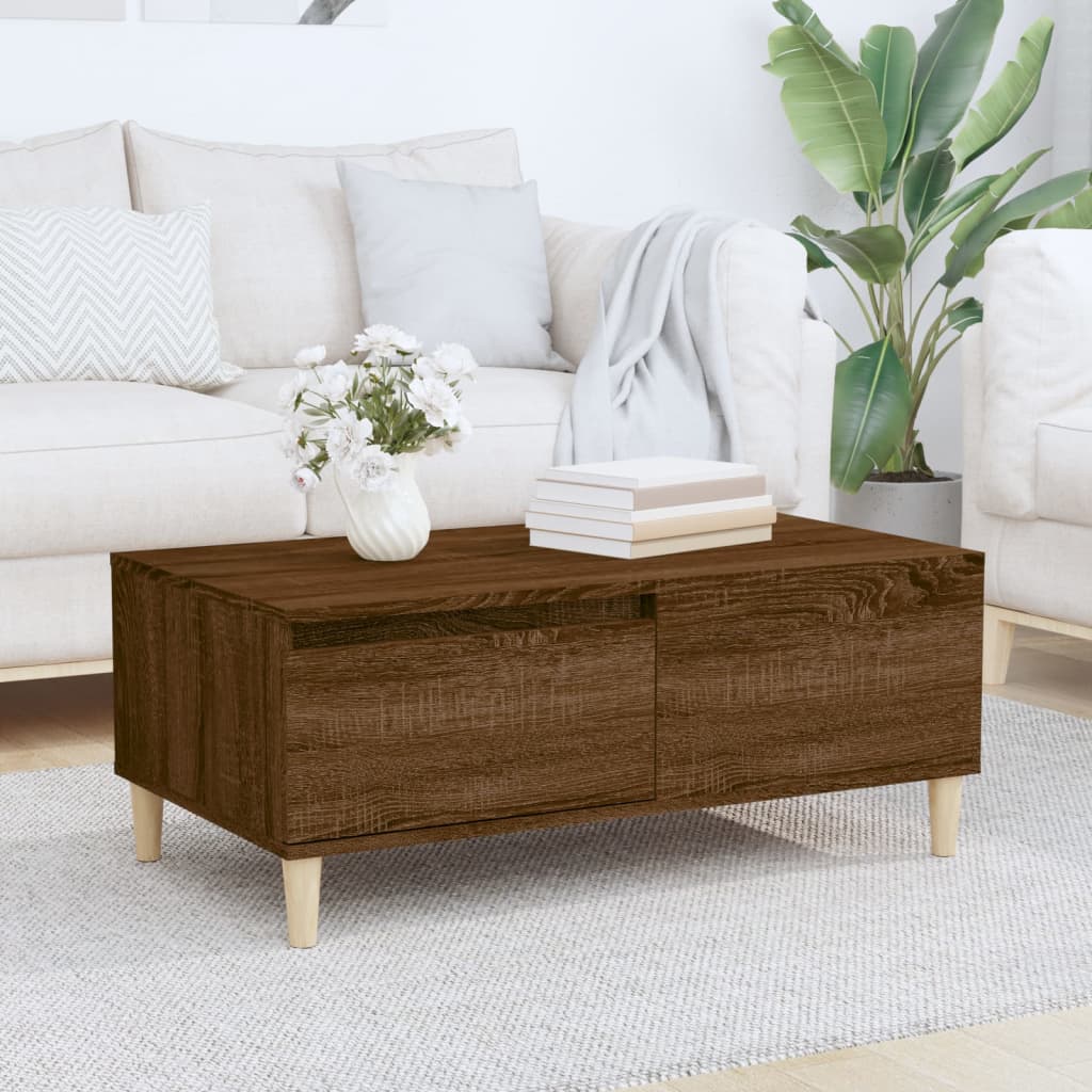 Coffee Table 90X50X36.5 Cm Engineered Wood