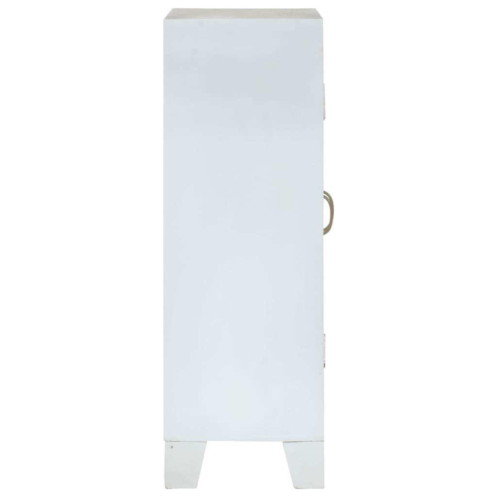 Sideboard White 55X30X90 Cm Solid Wood Acacia