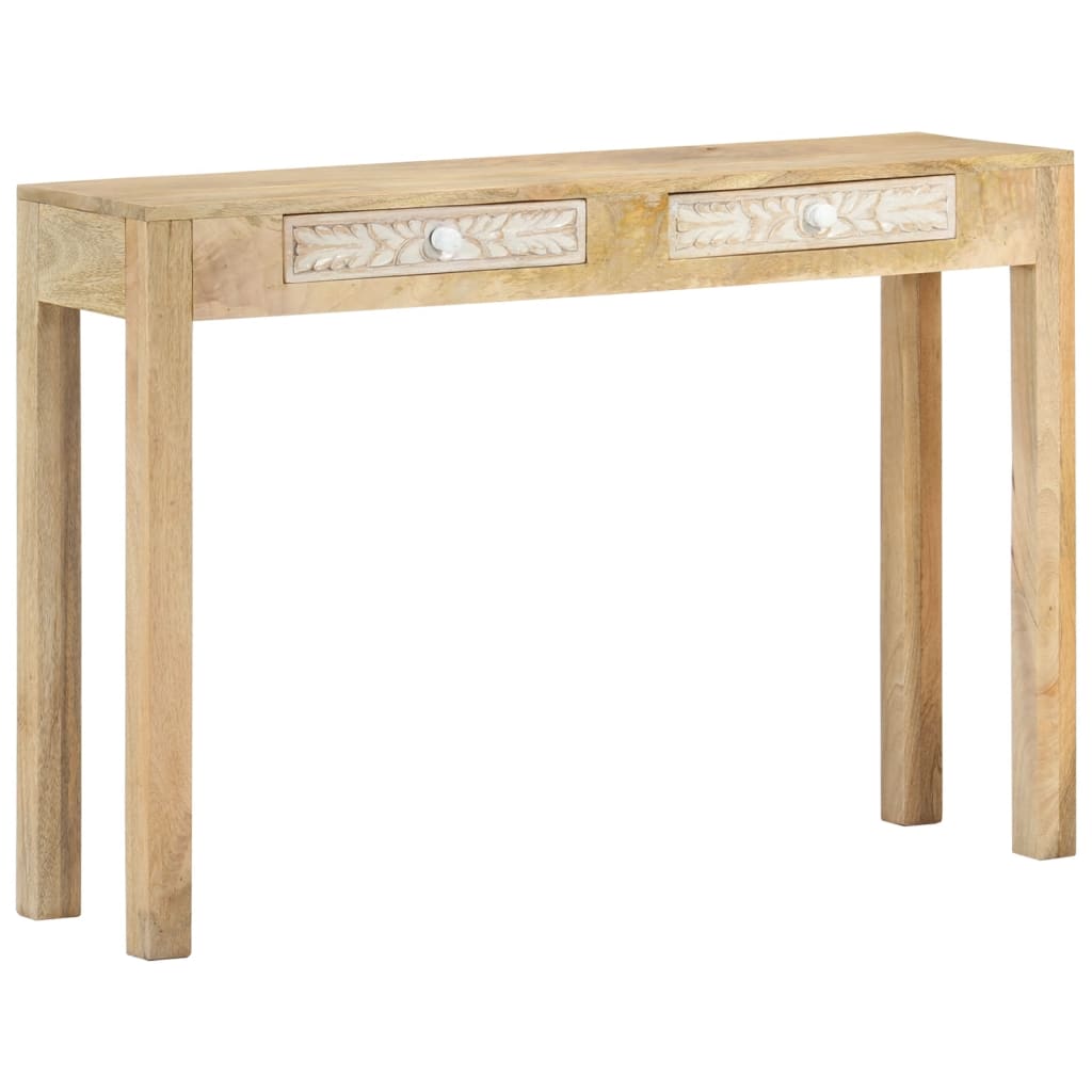 Console Table 110X30X75 Cm Solid Bleached Wood Mango