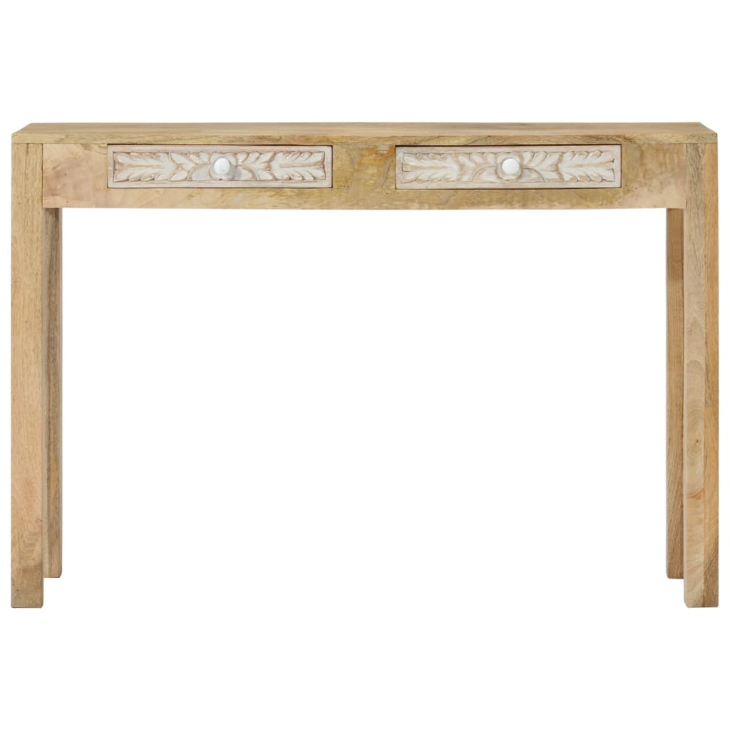 Console Table 110X30X75 Cm Solid Bleached Wood Mango