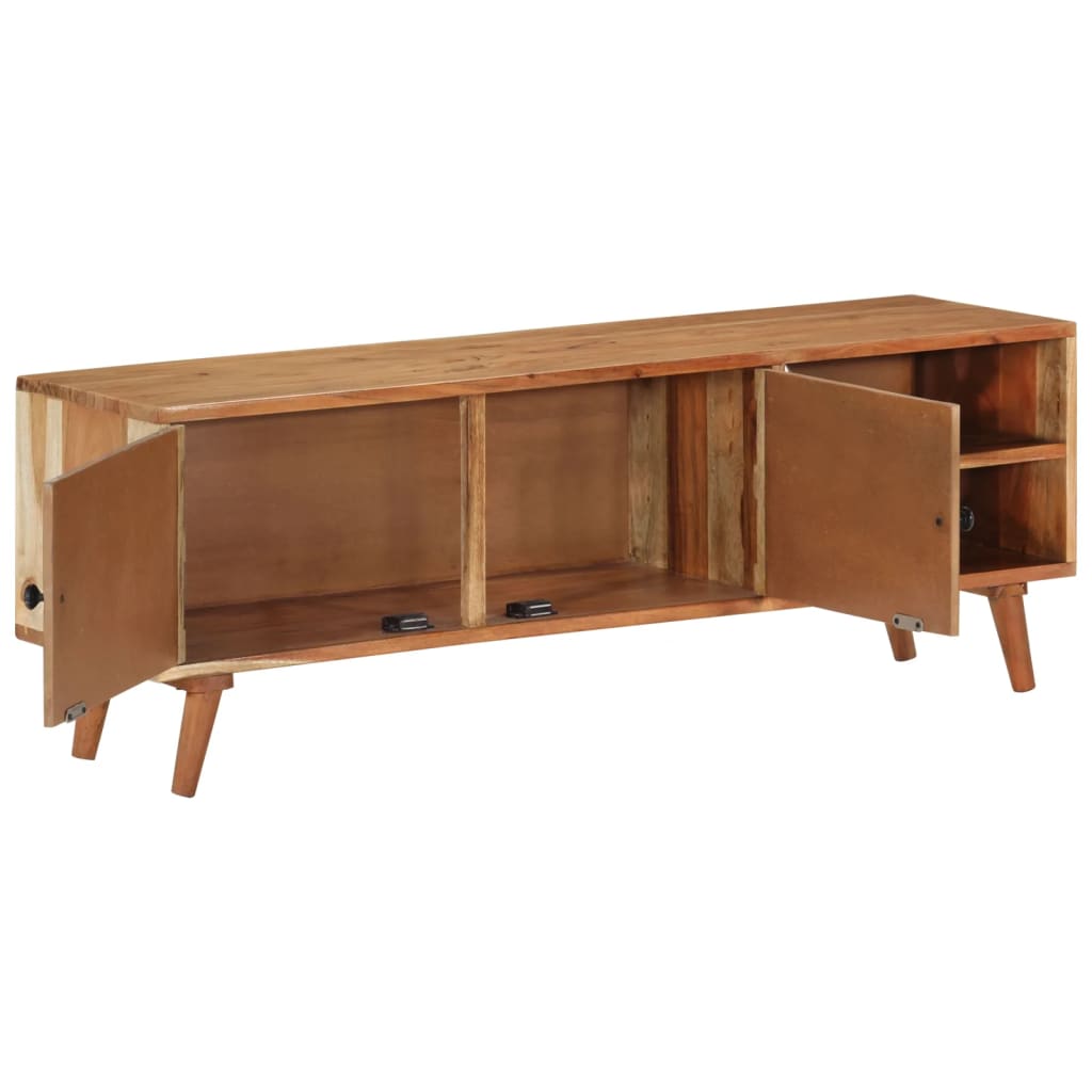 Tv Cabinet 112X30X40 Cm Solid Wood Acacia