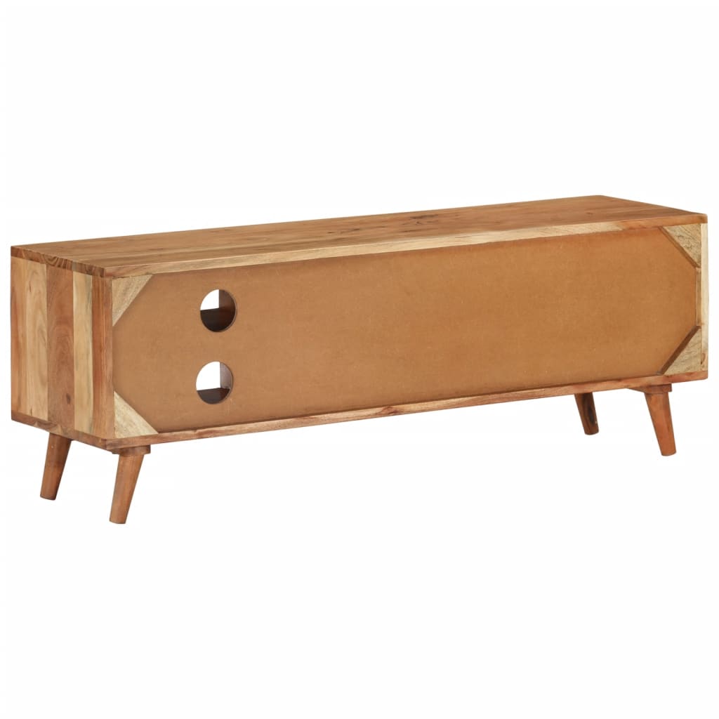 Tv Cabinet 112X30X40 Cm Solid Wood Acacia