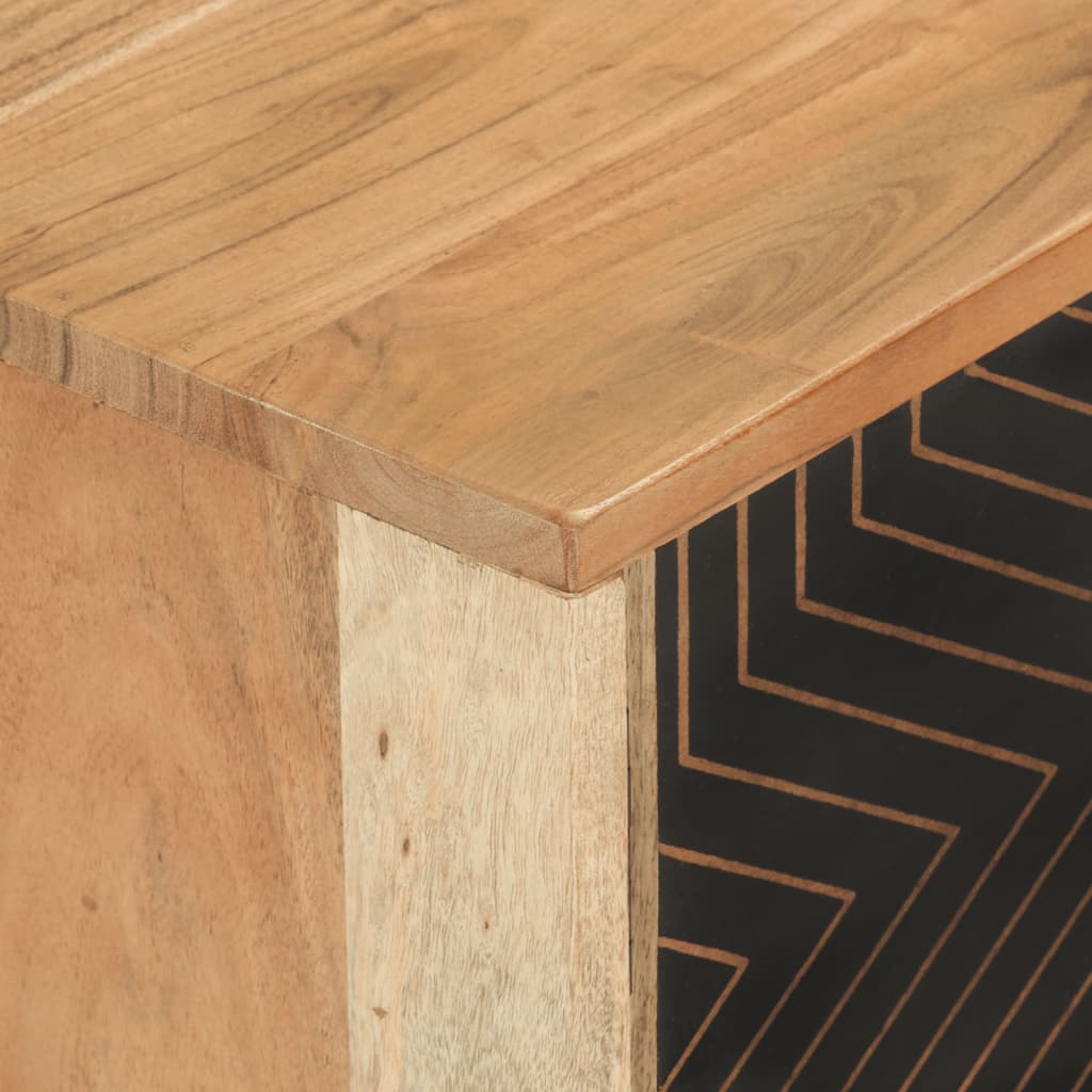 Tv Cabinet 112X30X40 Cm Solid Wood Acacia