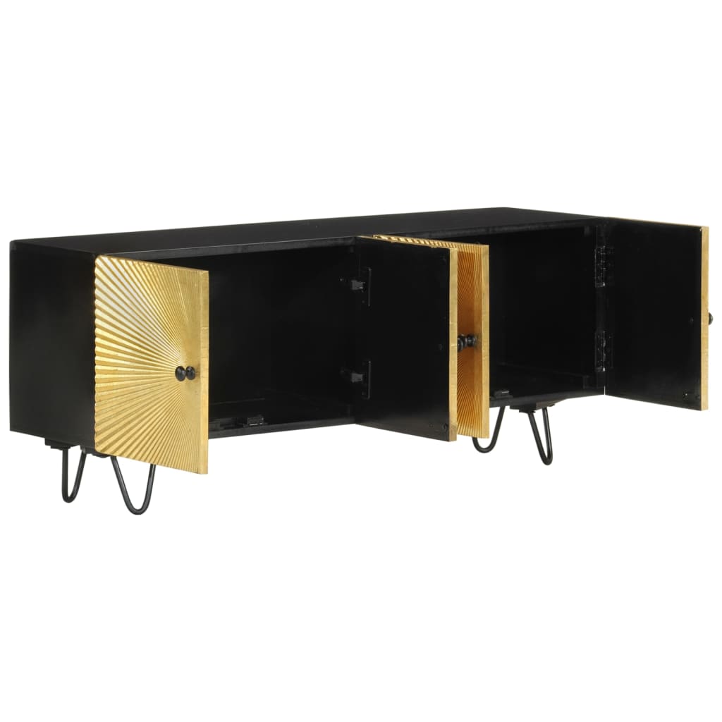 Tv Cabinet 110X30X45 Cm Solid Wood Mango